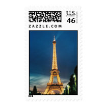 eiffel tower at  postage