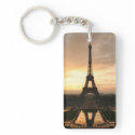Eiffel Tower at Sunrise from the Trocadero Acrylic Key Chain