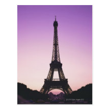 Eiffel Tower at Sunset Post Card