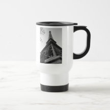Eiffel Tower b/w Mugs