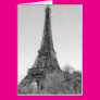 Eiffel Tower Black and White Greeting Card Eiffel Tower Black and White Greeting Card