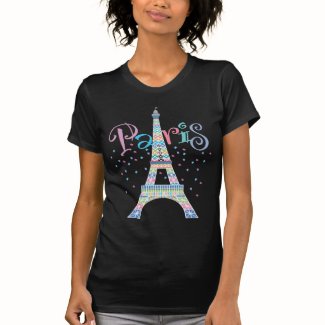 Eiffel Tower black t-shirt