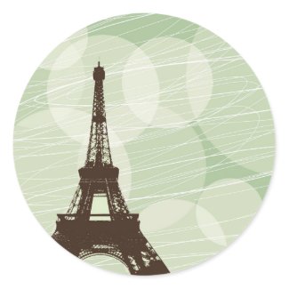 Eiffel Tower bubbles - green