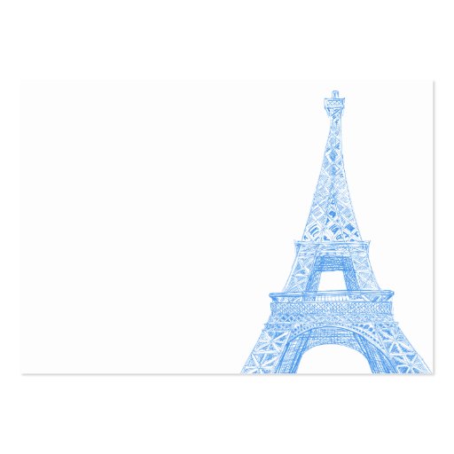 Eiffel tower business card (front side)