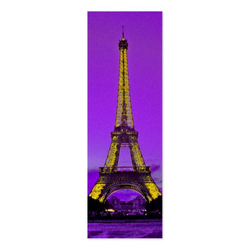 Eiffel tower business card templates (front side)