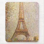 Eiffel Tower by Seurat, Vintage Pointillism Art Mousepad