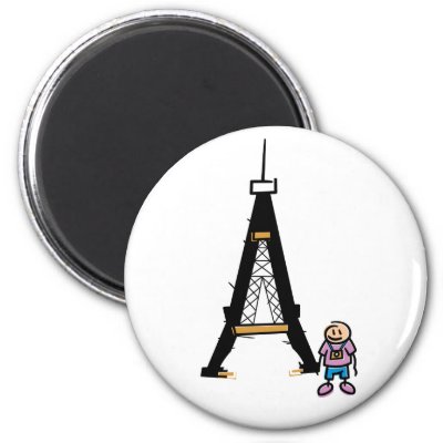 Eiffel Tower Cartoon Fridge