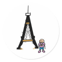 Eiffel Tower Cartoon stickers