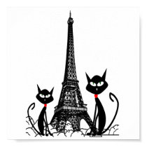 eiffel tower cats poster posters