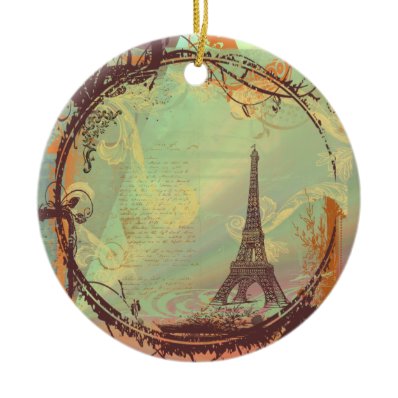 Eiffel Tower Christmas Ornament