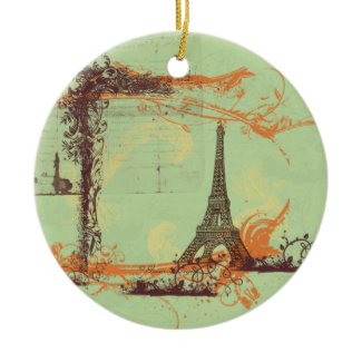 Eiffel Tower Christmas Tree Ornament ornament