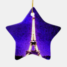 Eiffel Tower Christmas Tree Ornament
