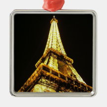 Eiffel Tower Christmas Tree Ornaments