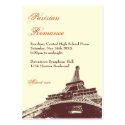 Eiffel Tower ecru prom bid custom admission ticket profilecard