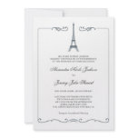 Eiffel Tower Elegant Wedding Invitation