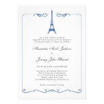 Eiffel Tower Elegant Wedding Invitation