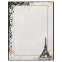 Eiffel Tower Flyer Vintage Style