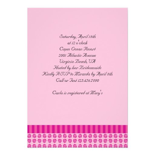 Eiffel Tower French Bridal Shower Invitation