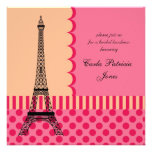 Eiffel Tower French Bridal Shower Invitation