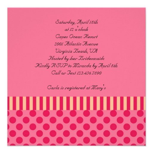 Eiffel Tower French Bridal Shower Invitation