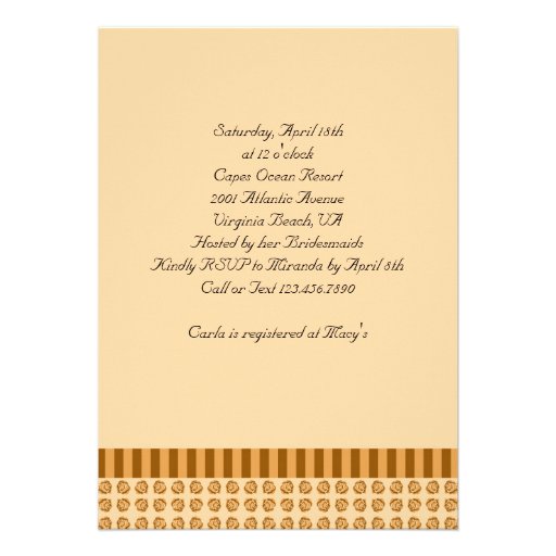 Eiffel Tower French Bridal Shower Invitation