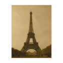 Eiffel Tower front view sepia Postcard by MooseAnne Eiffel Tower front view sepia Postcard