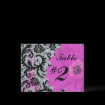 Eiffel Tower Gerber Table Number Cards