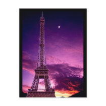 Eiffel Tower in Sunshine Sky postcards