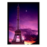 Eiffel Tower in Sunshine Sky Postcard