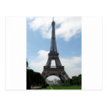 Eiffel tower in the springtime postcard