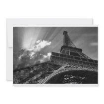 Eiffel tower invitation