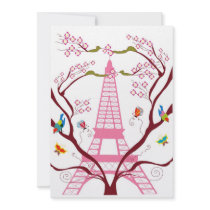 Eiffel tower invitation