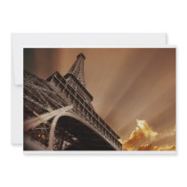Eiffel tower invitations