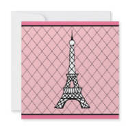 Eiffel Tower Invitations invitation