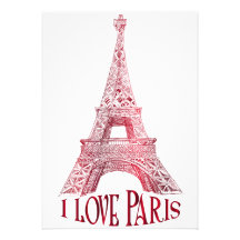 Eiffel tower invites