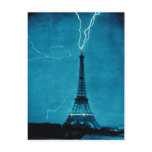 eiffel, paris, france, lightnin, weather, storm,