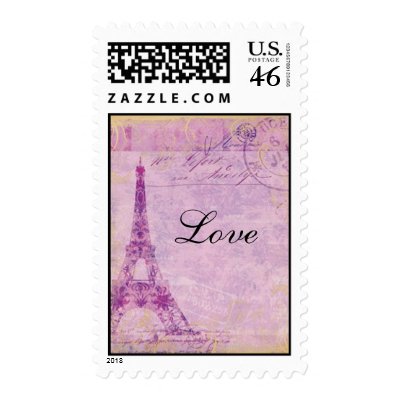 Eiffel Tower - Love Stamp