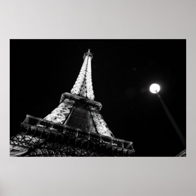 Black And White Eiffel Tower Comforter. Black and white Eiffel Tower