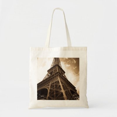 Eiffel tower Paris Canvas Bags