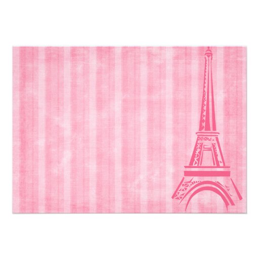 Eiffel Tower Paris  Birthday Invitations