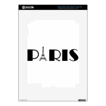 Eiffel Tower Paris Black & White iPad 3 Skins