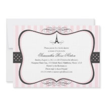 Eiffel Tower Paris Bridal Shower Announcements