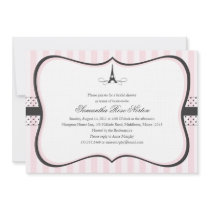 Eiffel Tower Paris Bridal Shower Invitations
