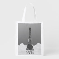 Eiffel Tower Paris In Cloud Reusable Grocery Bag at Zazzle