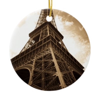 Eiffel tower Paris ornaments