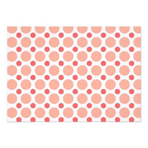 Eiffel Tower, Paris, Pink & Coral Polka Dots Card