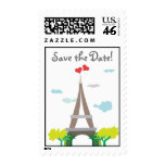 Eiffel Tower Paris Save the Date Stamps