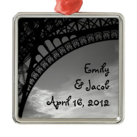 Eiffel Tower Personalized Ornament ornament