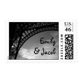 Eiffel Tower Personalized Postage stamp
