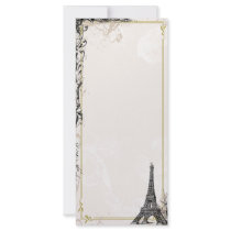 Eiffel Tower Photo Card Custom Rack Card